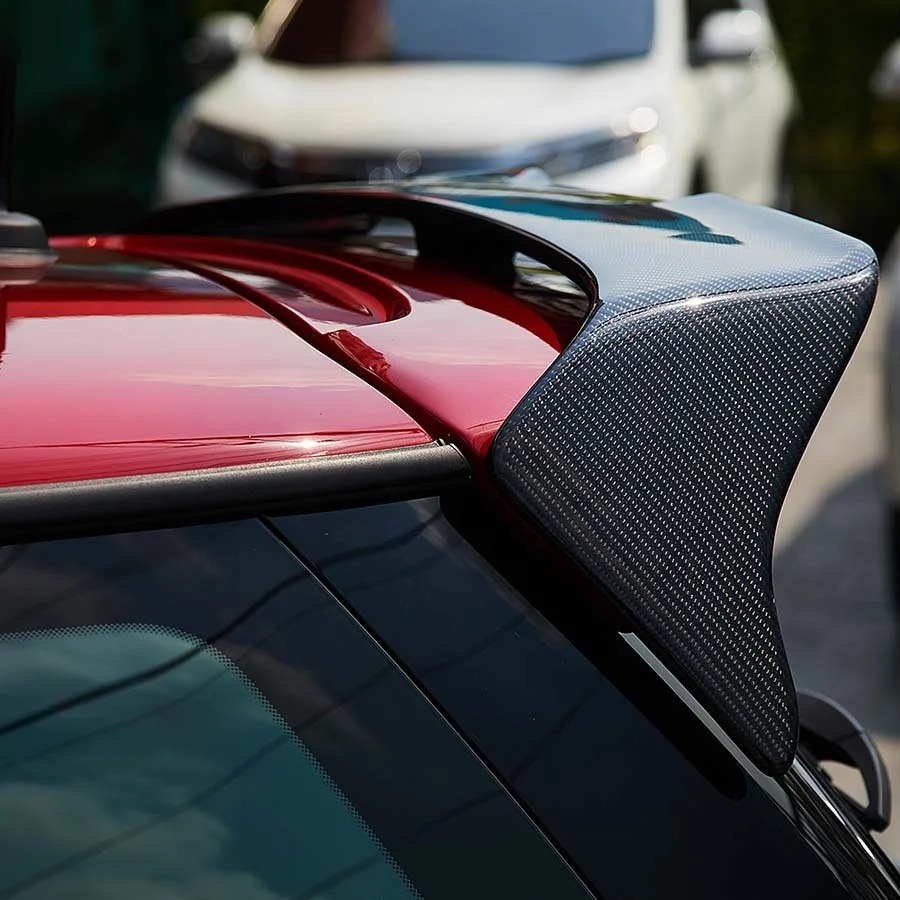 AG Style Carbon Fiber Rear Spoiler for MINI JCW F56 S 2014-2023 Tail Wing Body Kit with Double Deck Roof